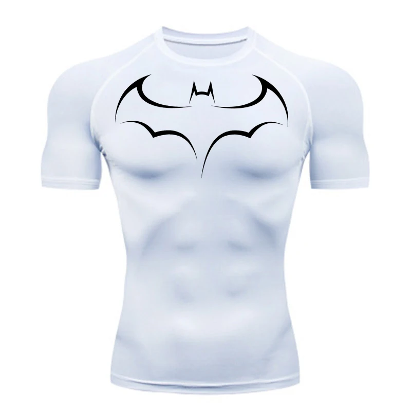 Bat Printed Men's Tight T-Shir - T Shirt Tight Fit review and price