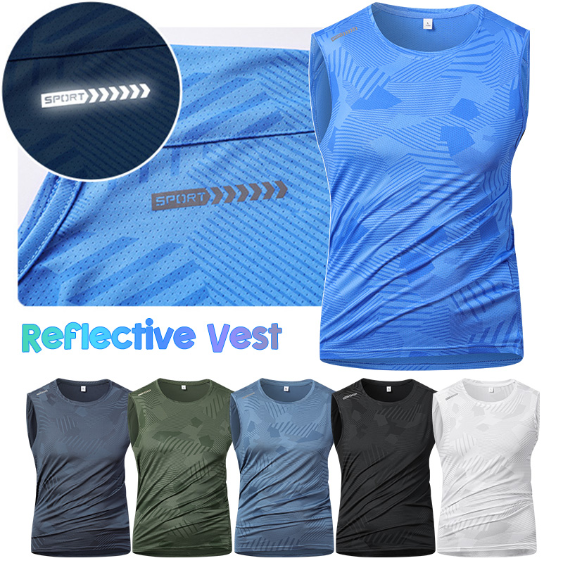 Man Running Reflective Vest Su - Sleeveless Undershirt review and price