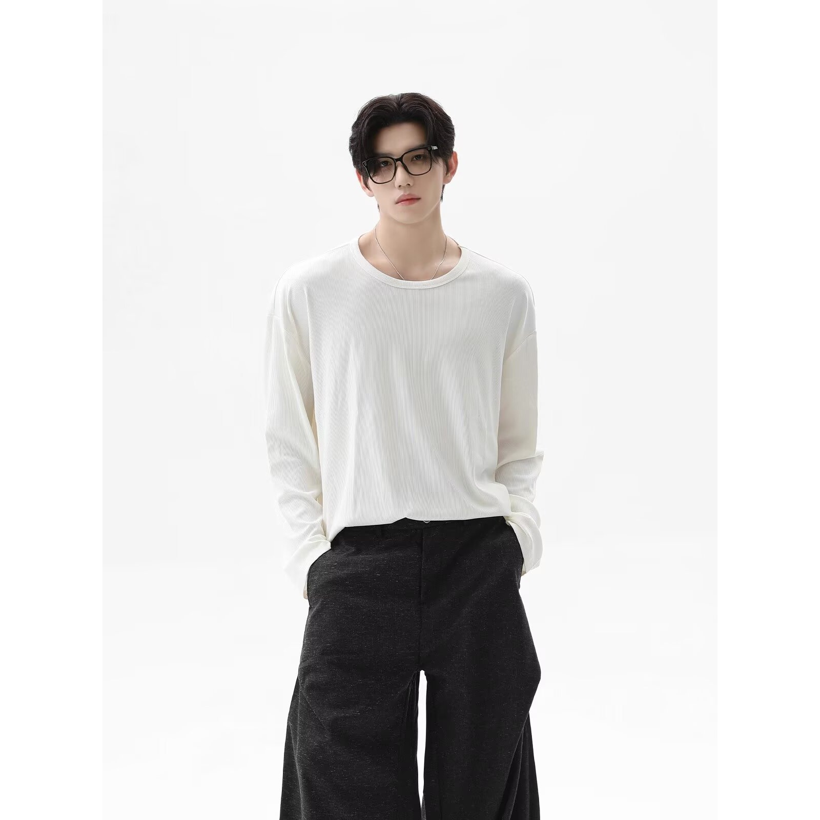 2026 Autumn New Texture Long S - Undershirt Crew Neck review and price