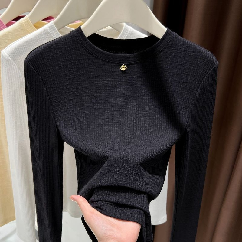 Women Slub Cotton Long Sleeve  - Undershirt Crew Neck review and price
