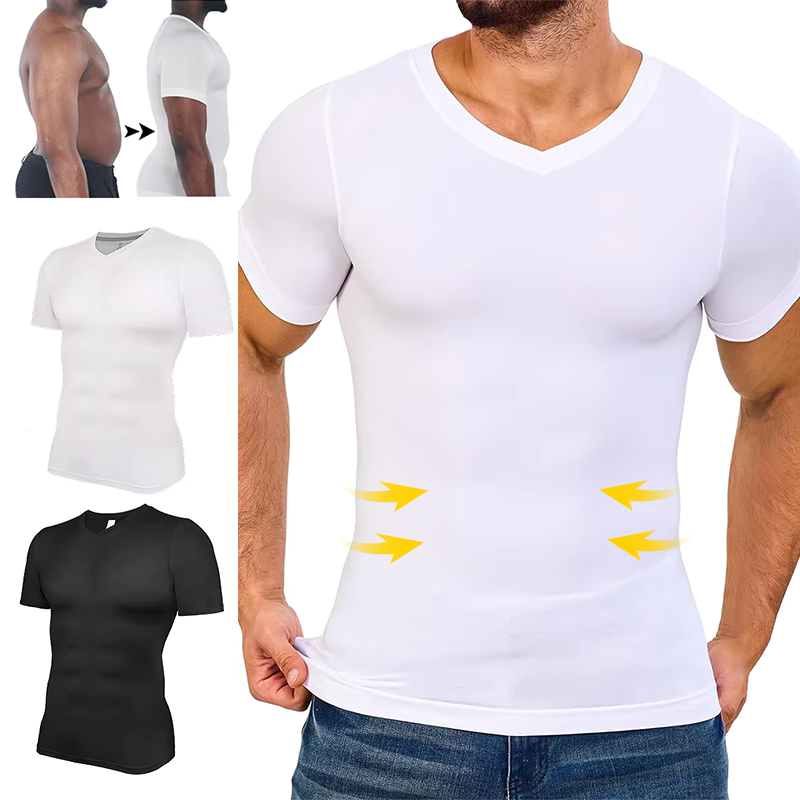 Men V Neck Compression Shirts  - Undershirt Crew Neck review and price