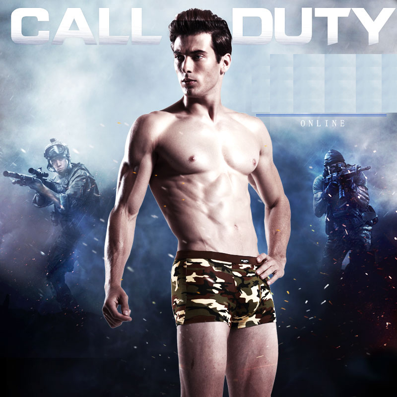 4pcs/lot Camouflage Boxer Men  - Multi Pack Underwear review and price